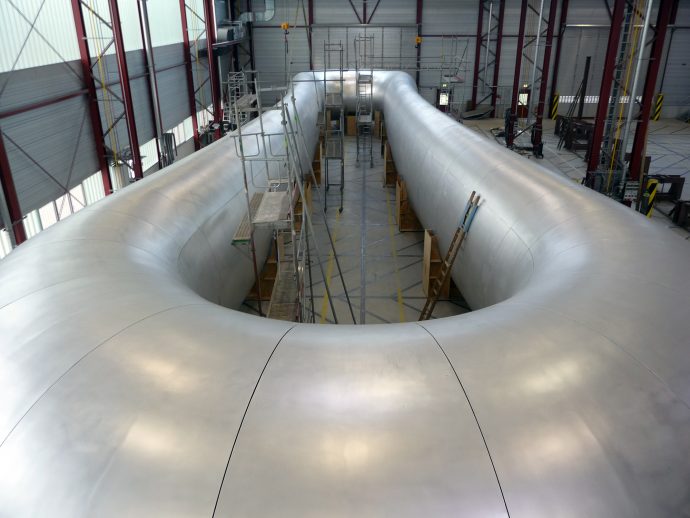 Construction of the Monte St Angelo subway in Naples, a collaboration with artist Anish Kapoor. Photo courtesy of AL_A.