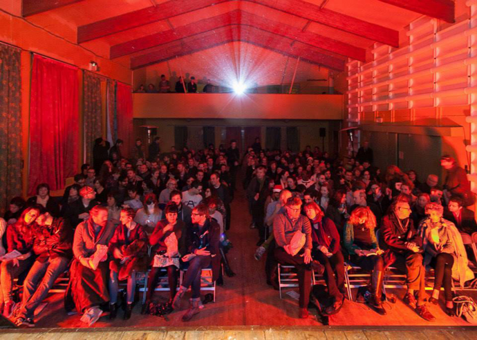 A fully functioning theatre was one of many surprises the Shuffle team discovered in the former psychiatric hospital, St Clement's. The hospital has now been converted into community housing. Photo by Shahed Saleem .