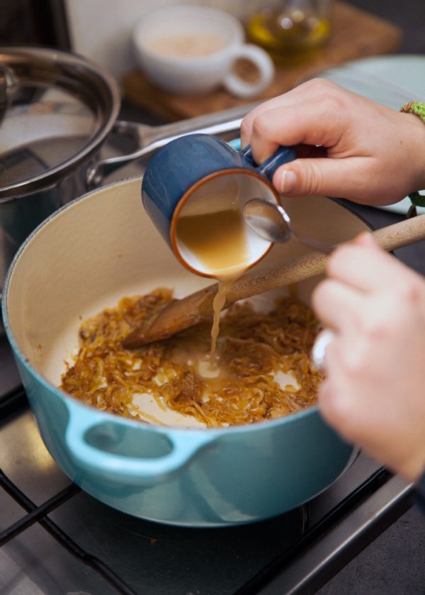 French Onion Soup with Gruyere Toasts | Assemble Papers